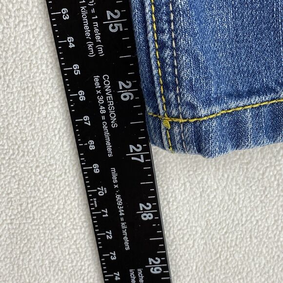 Tommy Hilfiger Womens 10 Floral Lined Jeans Loose Fit Straight Y2K Retro Denim - Picture 10 of 16